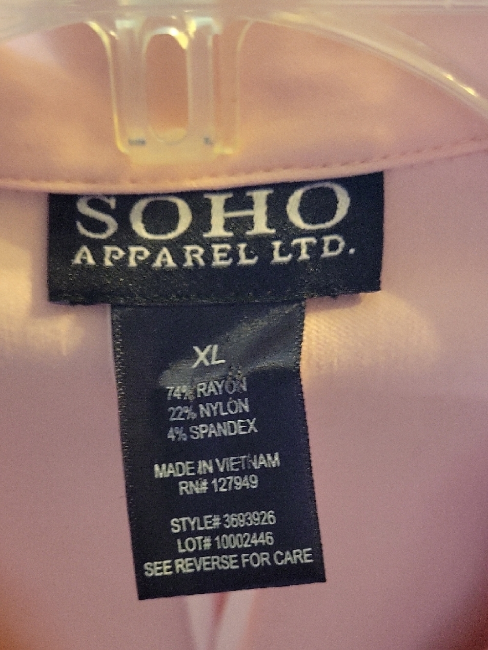 Soho Apparel Light Pink Single-Button Blazer - Picture 4 of 5